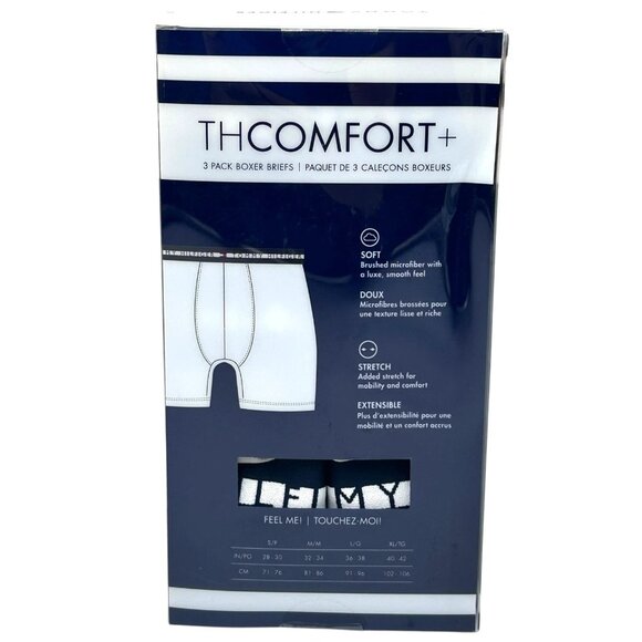 Tommy Hilfiger Mens Microfiber Boxer Briefs Size M (32-34) Multicolor 3 Pack - Picture 4 of 8